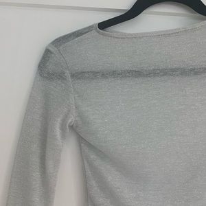 Sheer sparkly top